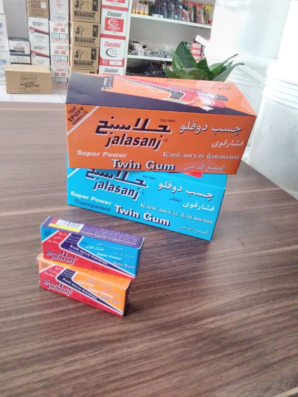 ️ چسب دوقلو جلاسنج شفاف و رنگیبرا