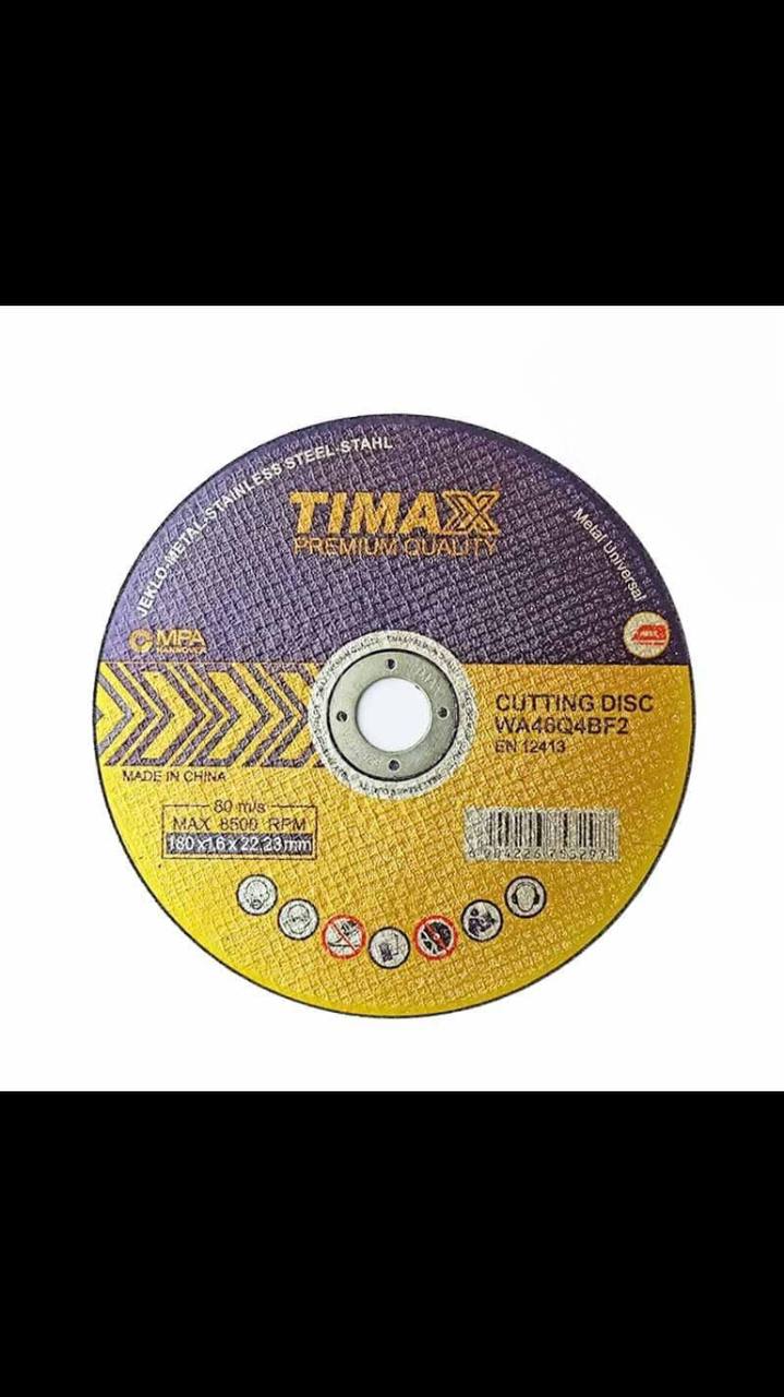 سنگ برش استيل TIMAX 180*1/6 با ش