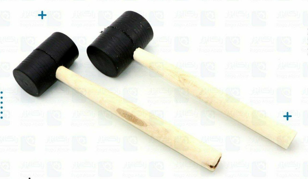 چکش لاستیکی دسته چوبی ساخت ایرانس