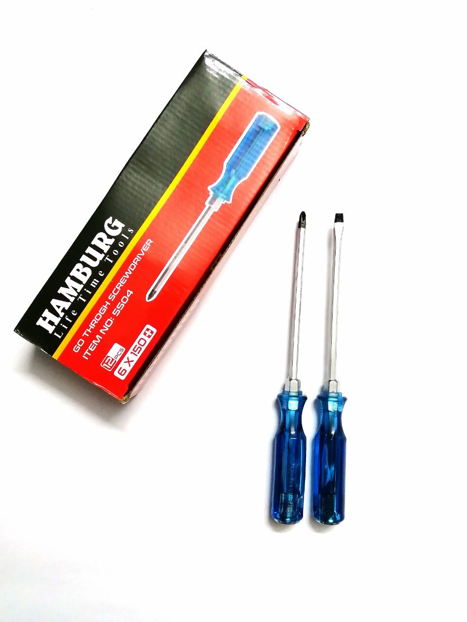 پیچ گوشتی ضربه خور 150*6 کریستالی H