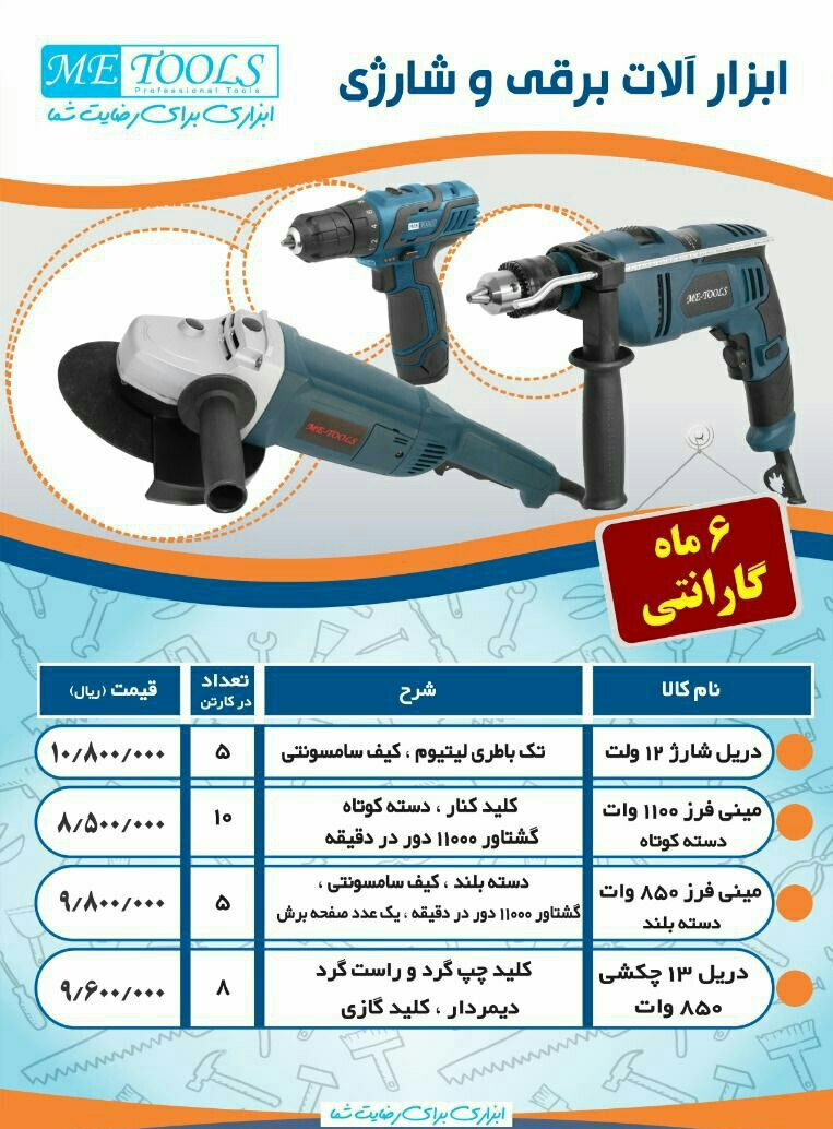 ابزار آلات برقی و شارژی METOOIS021