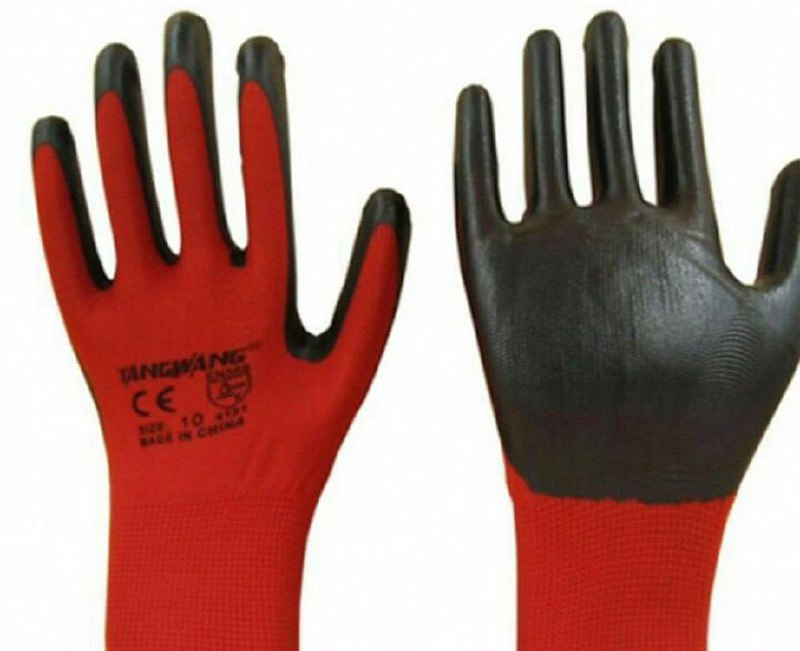 پخش دستکش کف مواد مشکی قرمز تانگ وا