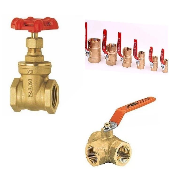 فروش شیرآلات برنجی شیرگازی در سایز