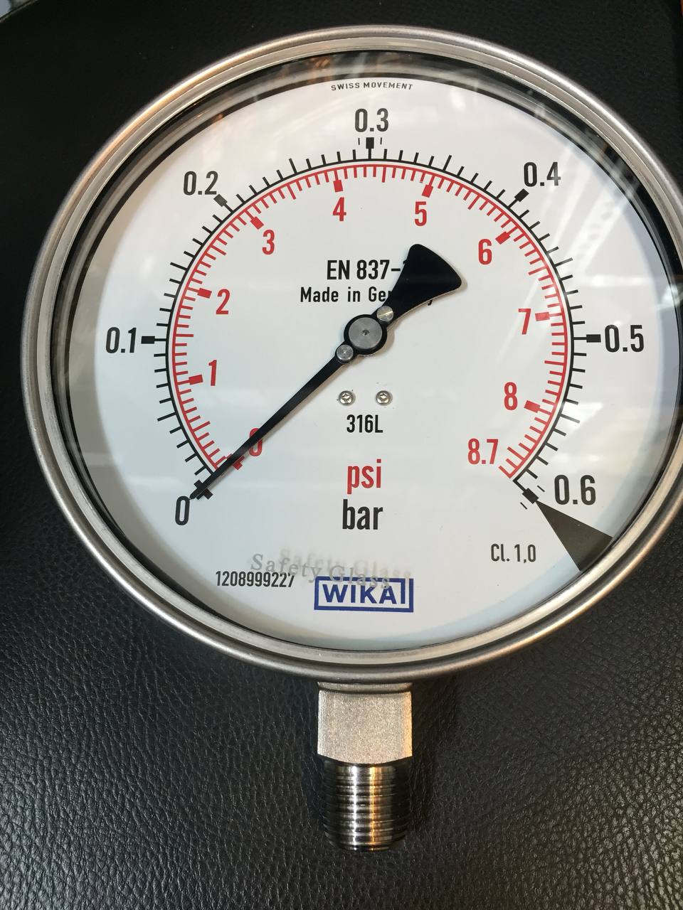 گیج صفحه ۱۶ سانت تمام استیل