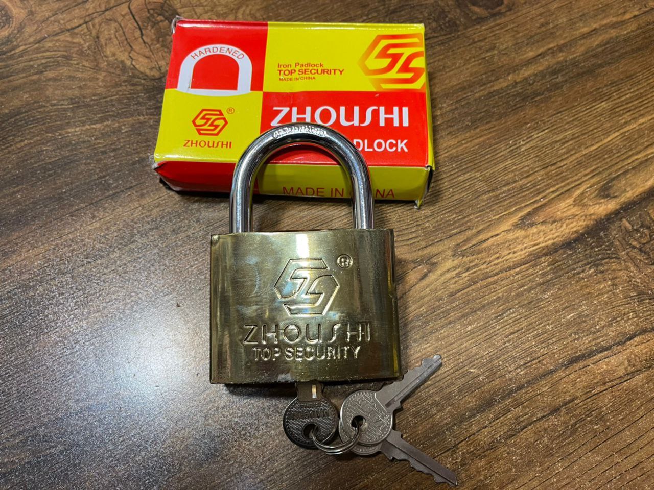 قفل آویز ۵۰ ️طرح برنجی️کیفیت تض