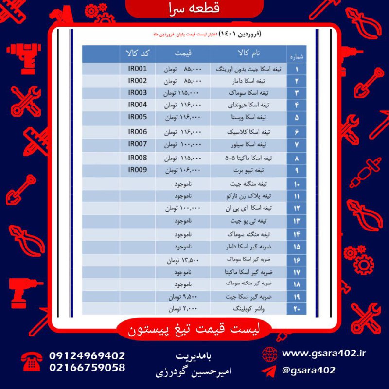 تيغ و پيستون.️جهت اطلاع از شرایط 