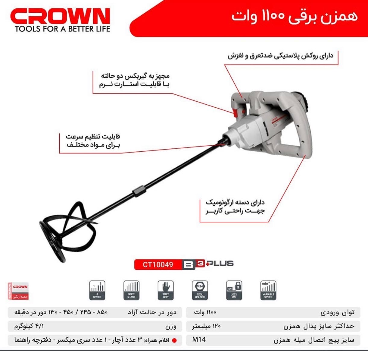 همزن یا میکسر کرون