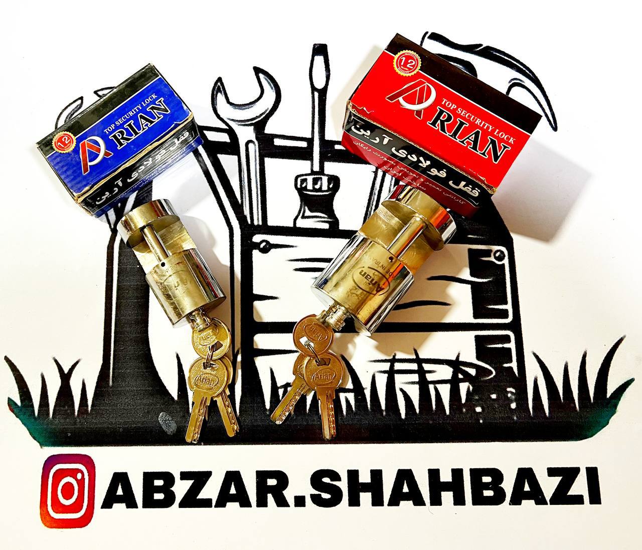  قفل استوانه اي آرين سايز ٩٠قيمت