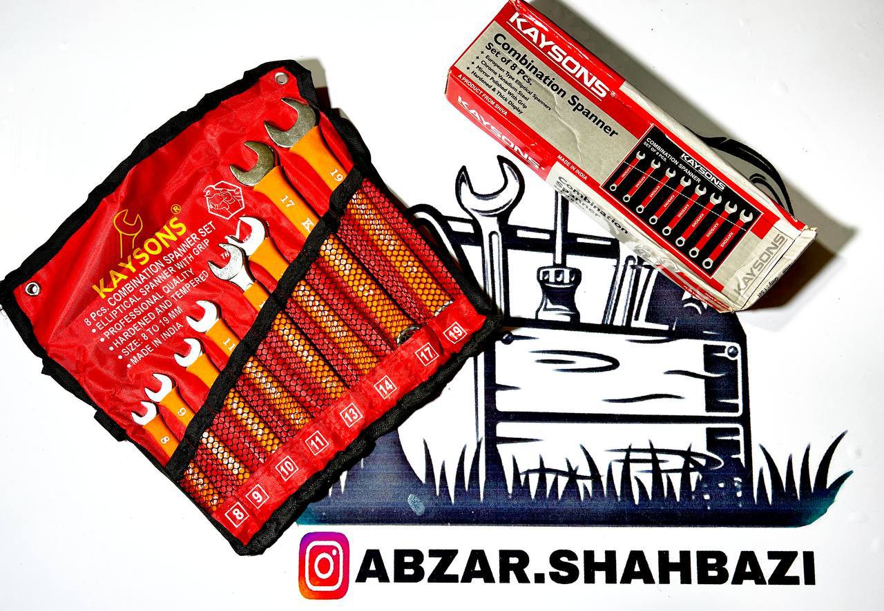 آچار ٨عددي كيفي روكشدار تعداد در 
