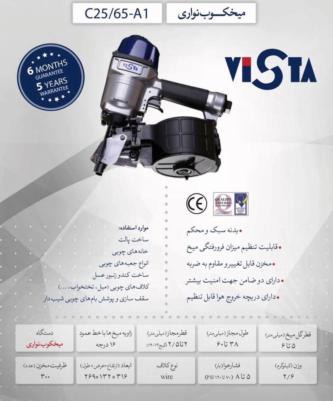 عرضه كننده انحصارى انواع ميخكوب و م