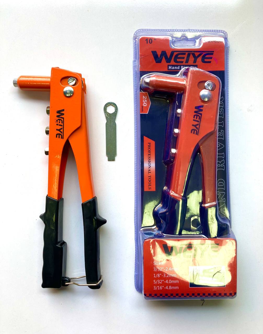 انبر پرچ WEiye نارنجی ضخیم با چهار