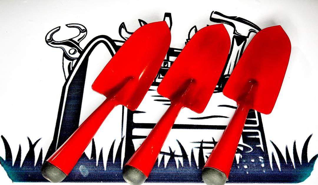  بيلچه باغ قرمز سايز ٢ تعداد در ك