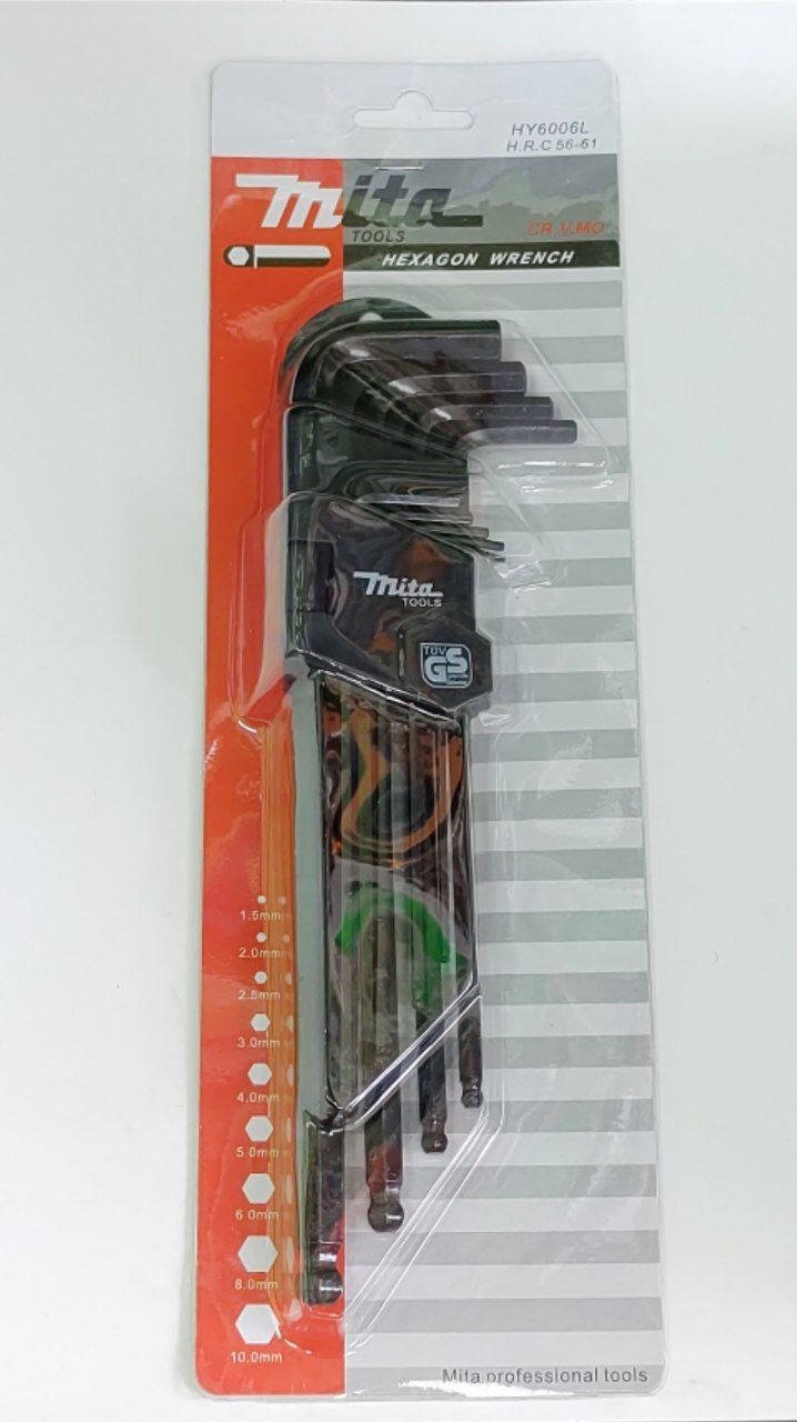 ست آلن بلند شش گوش ته گرد مشکی فشا