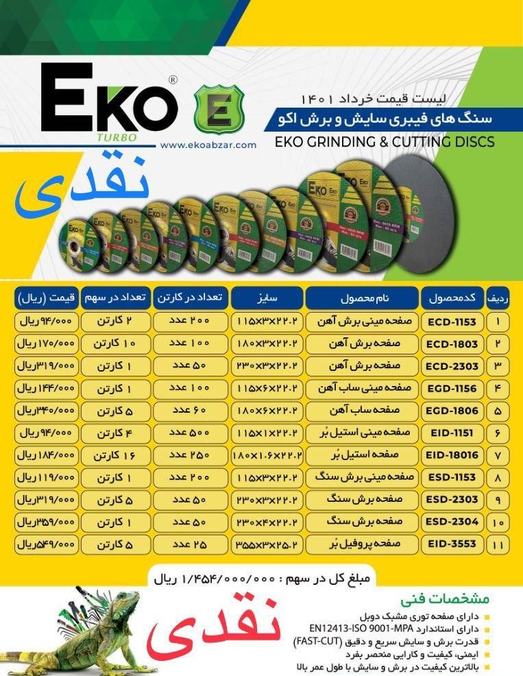 صفحه سنگ های برش اکو Eko پخش و فر
