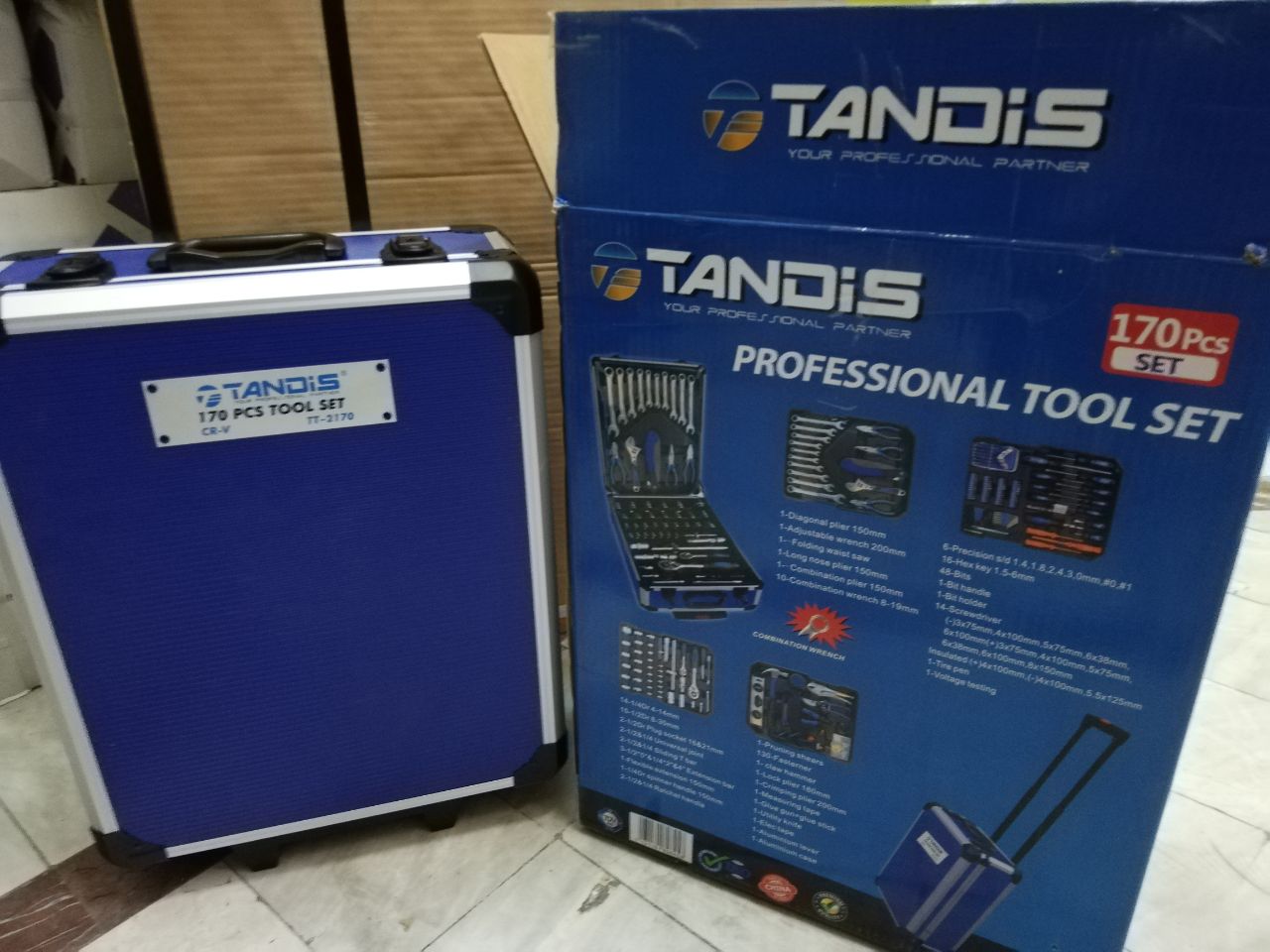  کیف ابزار ١٧٠ پارچه حرفه ای تندیس