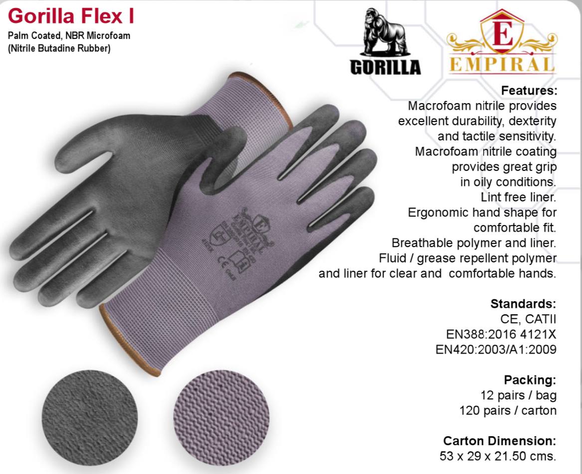  دستكش فوم نيتريل(محصول جدید)برند