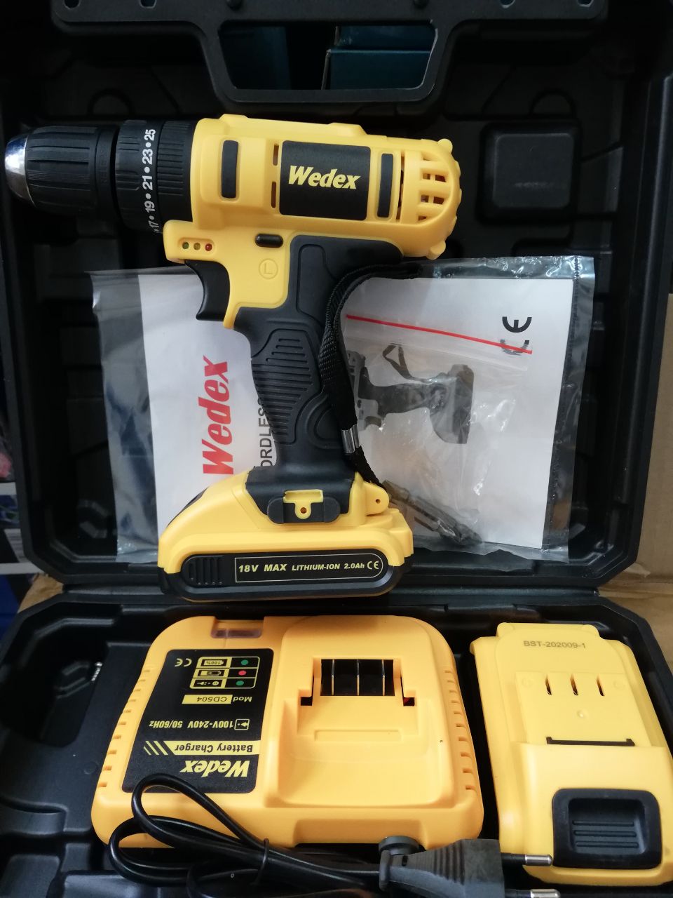  شارژی 18 Wedex کیفیت عالی، دوباط