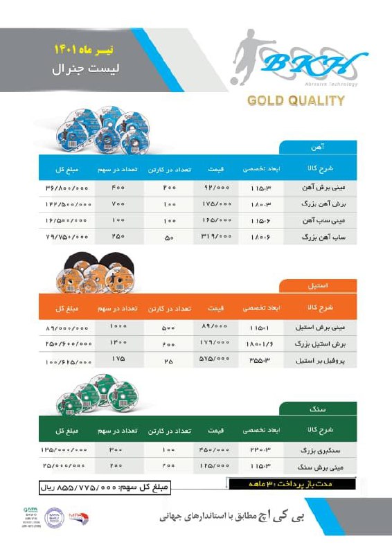 صفحه سنگ بی کی اچبالاترین درصد تخف