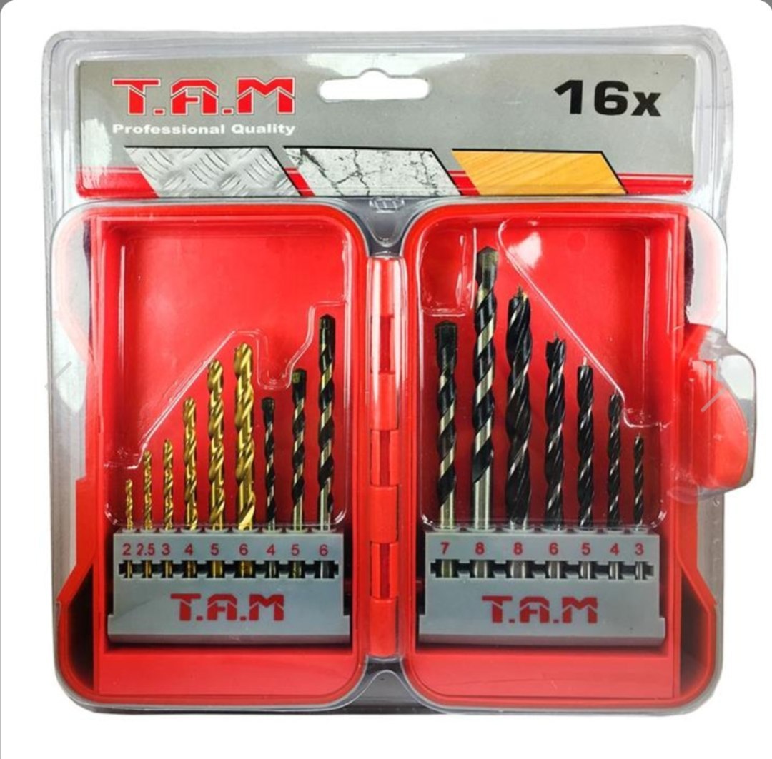 جعبه مته ۱۶ عددی تام TAM چوب و آ