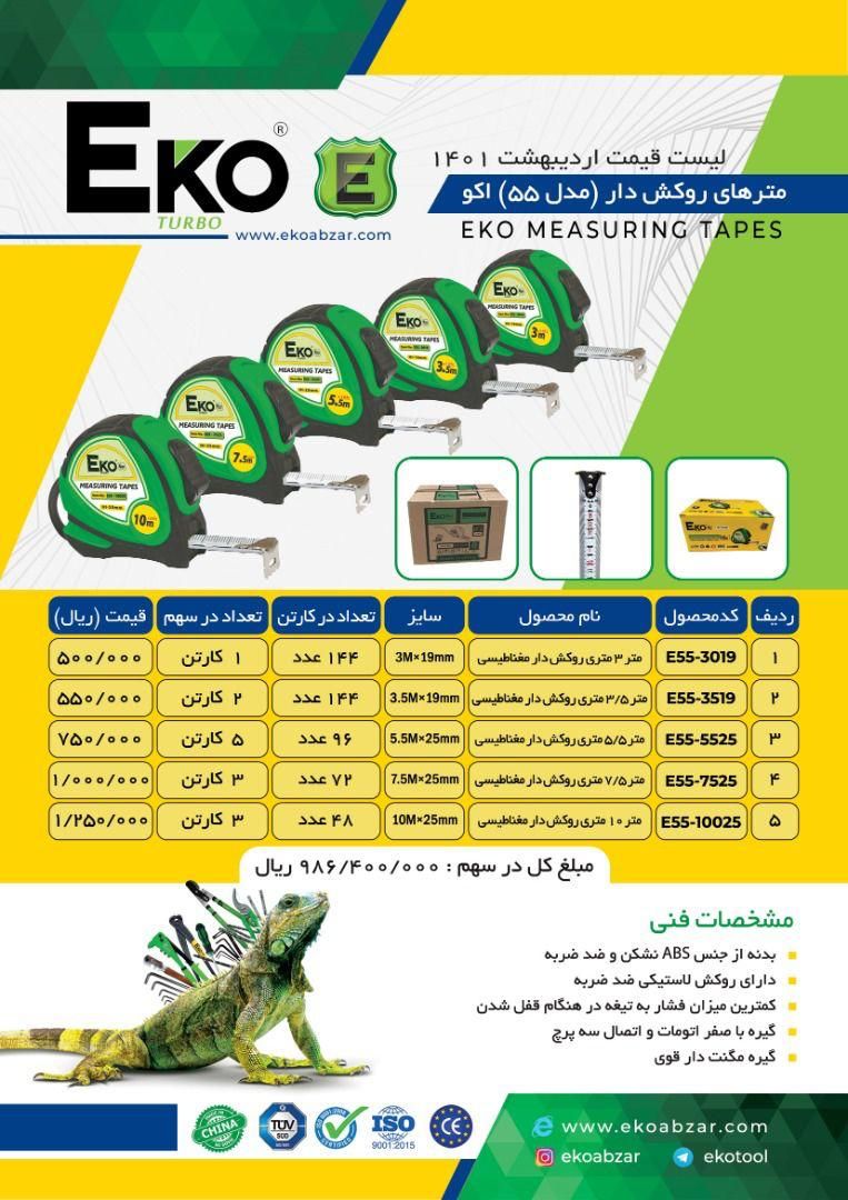  متر های روکش دار (مدل ۵۵) با تخفی