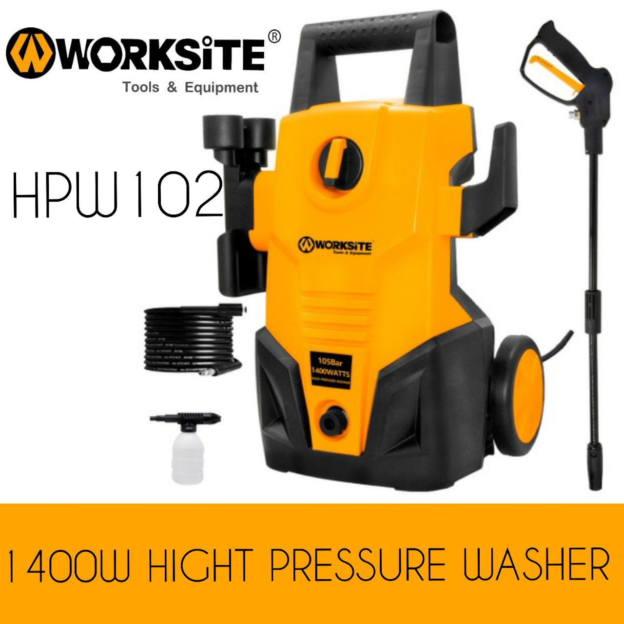 کــارواش 105 بار ، 1400 وات ️WORKS