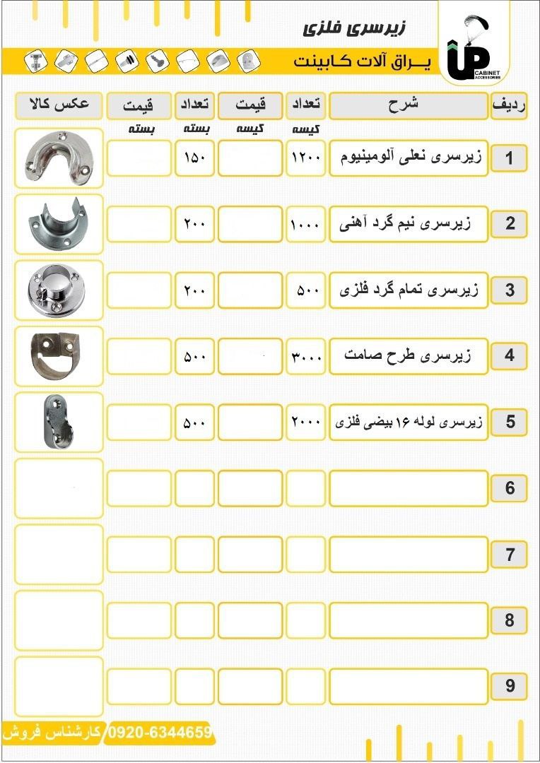 انواع زیر سری لوله زیر سری نعلی آ