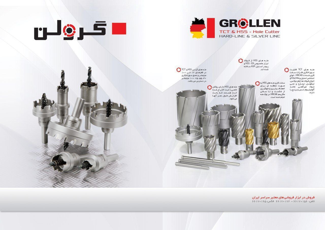 GROLLENگرولنمته های کونیک DIN345 