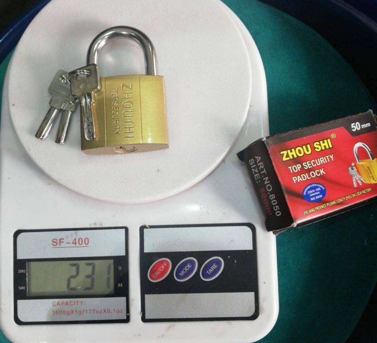 قفل اویز ۵۰ کلید قاشقیتعداد در کا