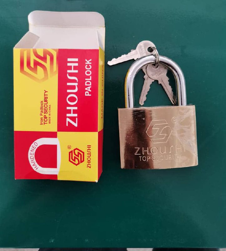 قفل آویز سایز ۵۰ کلید معمولی جنس عا