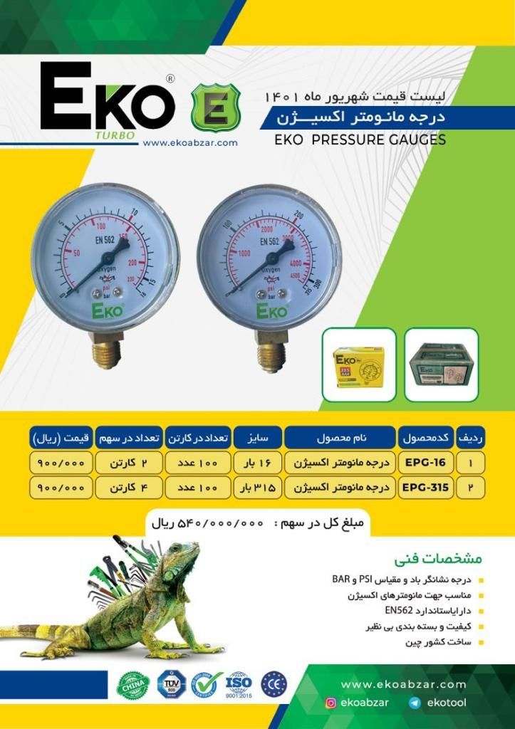  درجه مانومتر اکو توزیع کارتن و 