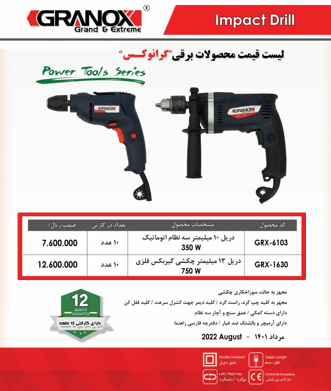 محصولات گرانوکس قیمت عالیبا ضمانت