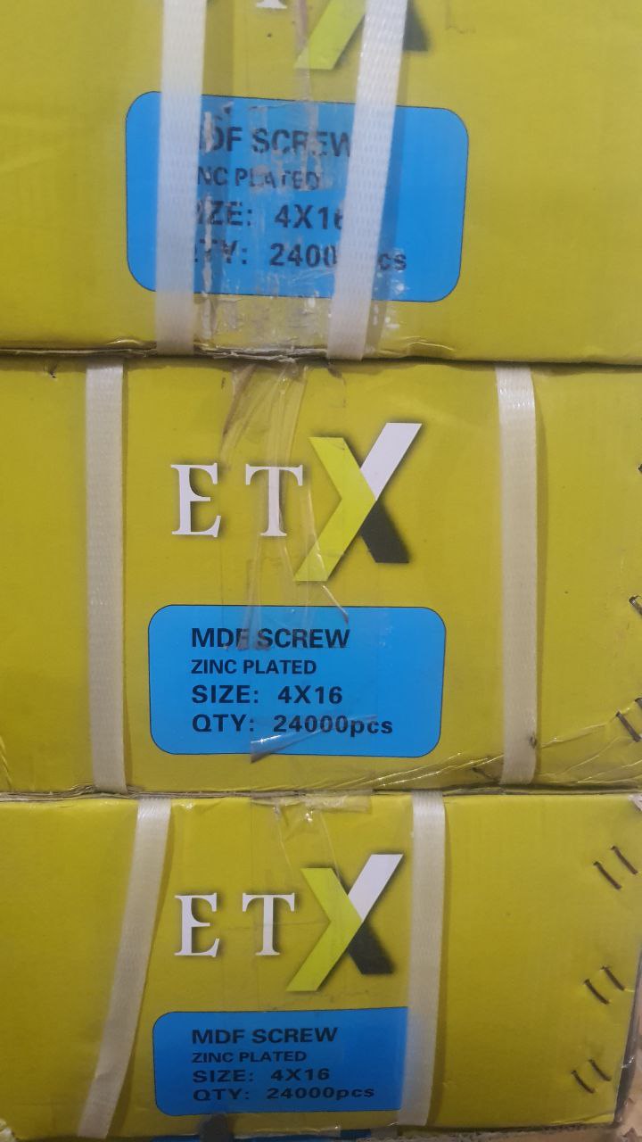 پیچ MDF سفیدمارک اتکسسایز ۴*۱۶ت
