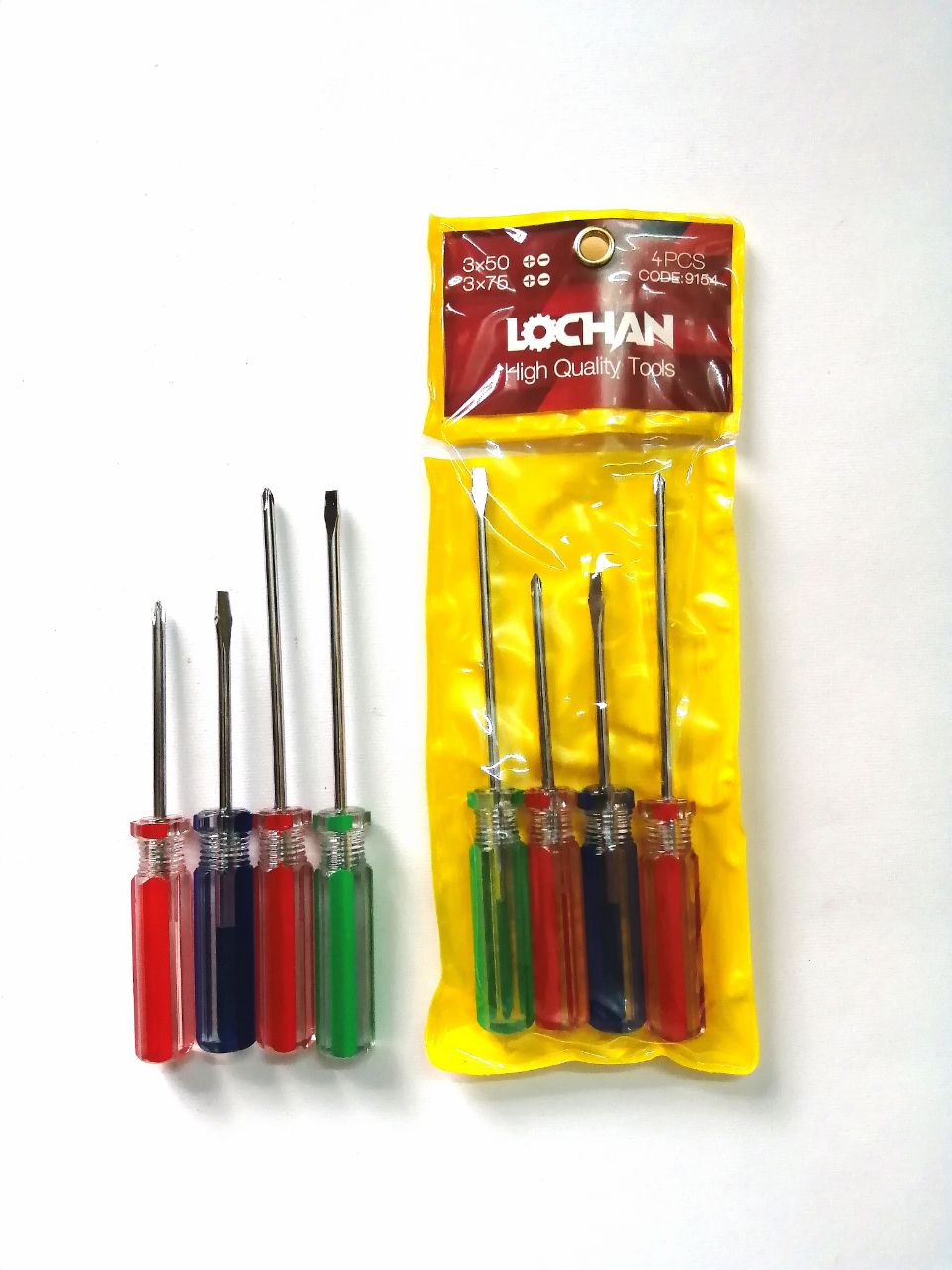کیت پيچ گوشتی 4عددی LOCHAN جنس عا