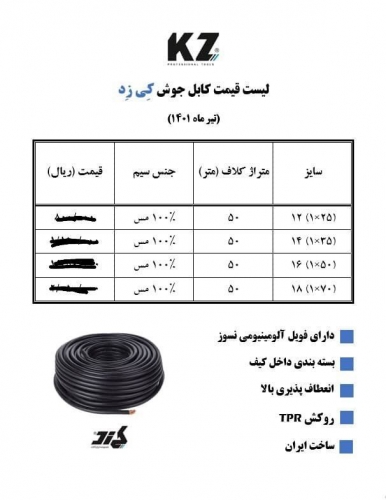 کابل جوش