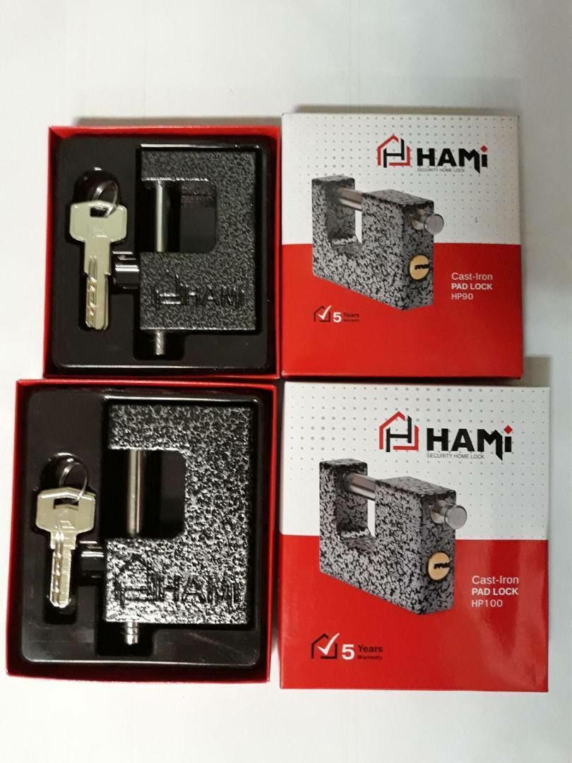 قفل کتابی سایز ۹۰ ۱۰۰ چکشی حامی HAM