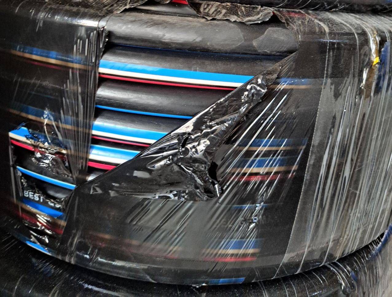 شیلنگ مشکی نخ دار تکنودر سایز ۹ ( 