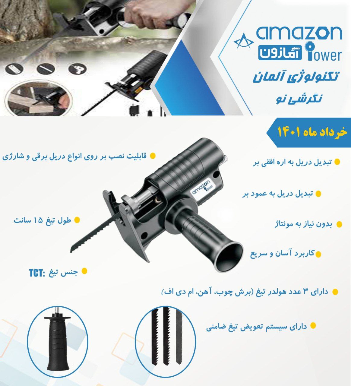 رابط تبدیل به اره عمود بر امازون 