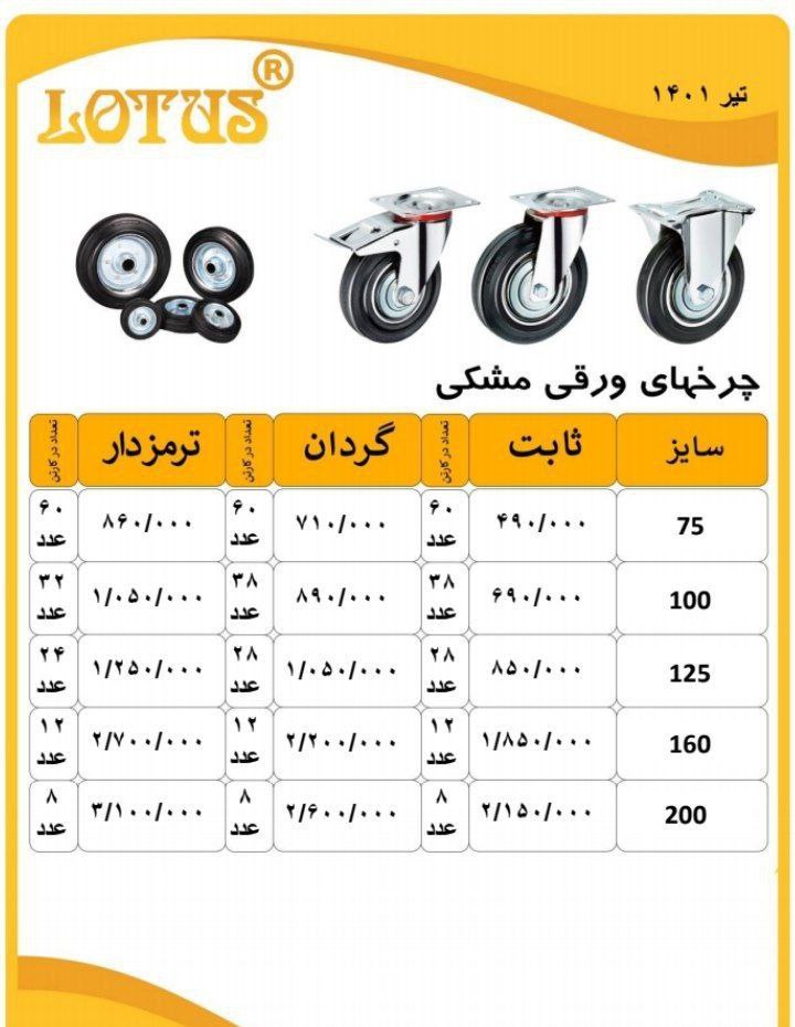لیست فروش چرخ شماره تماس 0216674