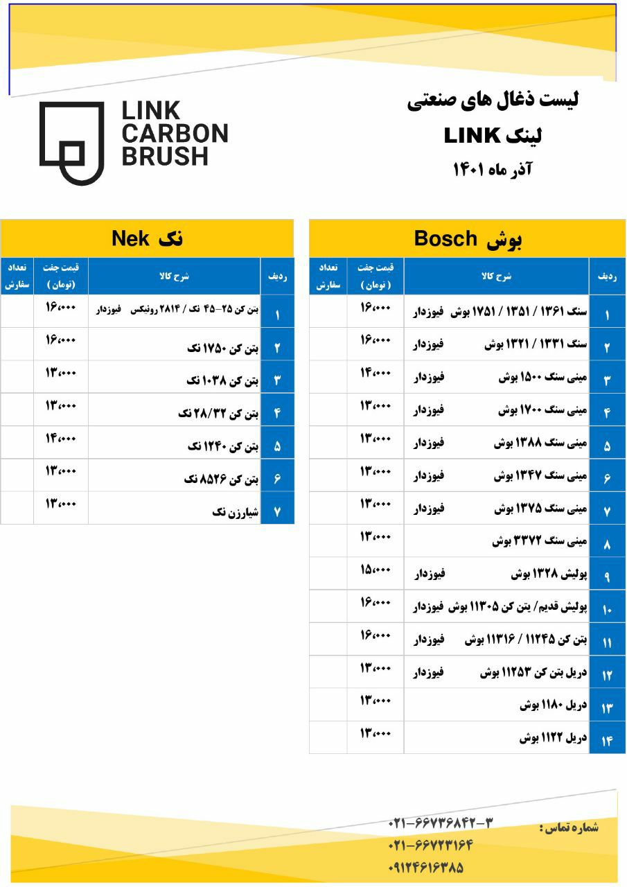 لیست قیمت آذر ماه ذغال های صنعتی لی