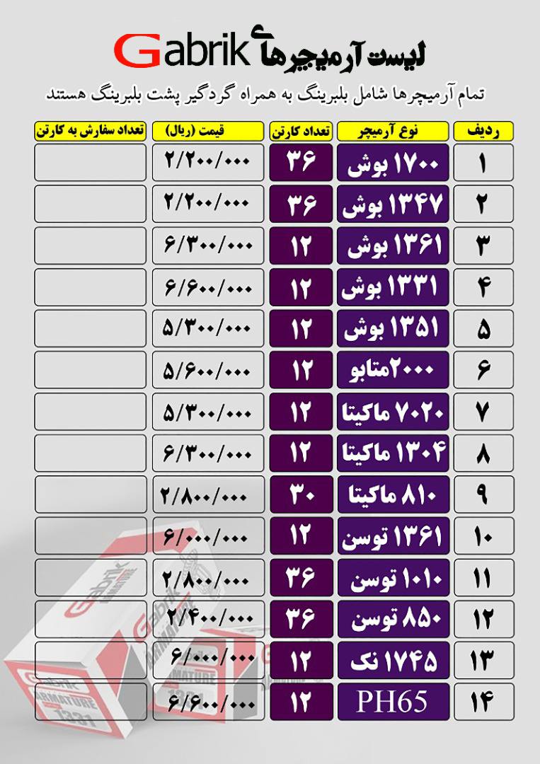 بهترین ارمیچر بازار ایران رسید۰۹۱۲