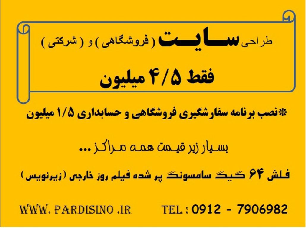  طراحی سایت ( فروشگاهی یا شرکتی و ژ