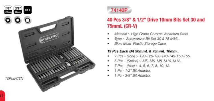بيت 40 پارچه جعبه پلاستيكى SELPRO