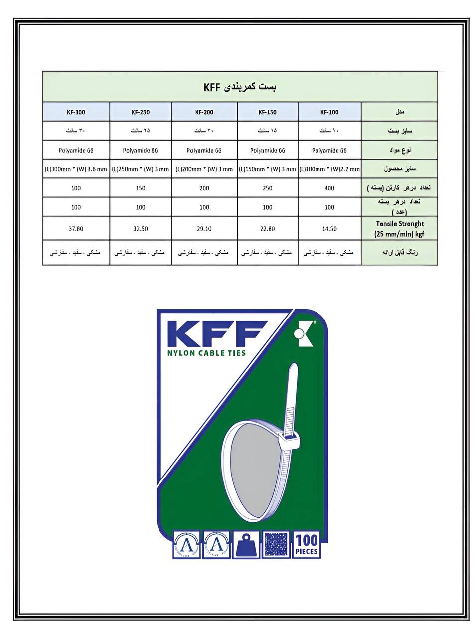️بست کمربندی KFFسایز بست:KF-100