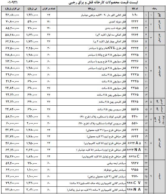 لیست قیمت رجبی ۰۲۱۶۶۷۲۷۴۷۴۰۹۹۰۴۱۲