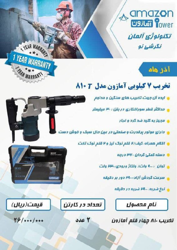 تخریب ۸۱۰ آمازون چهار قلم ۱ سال گ