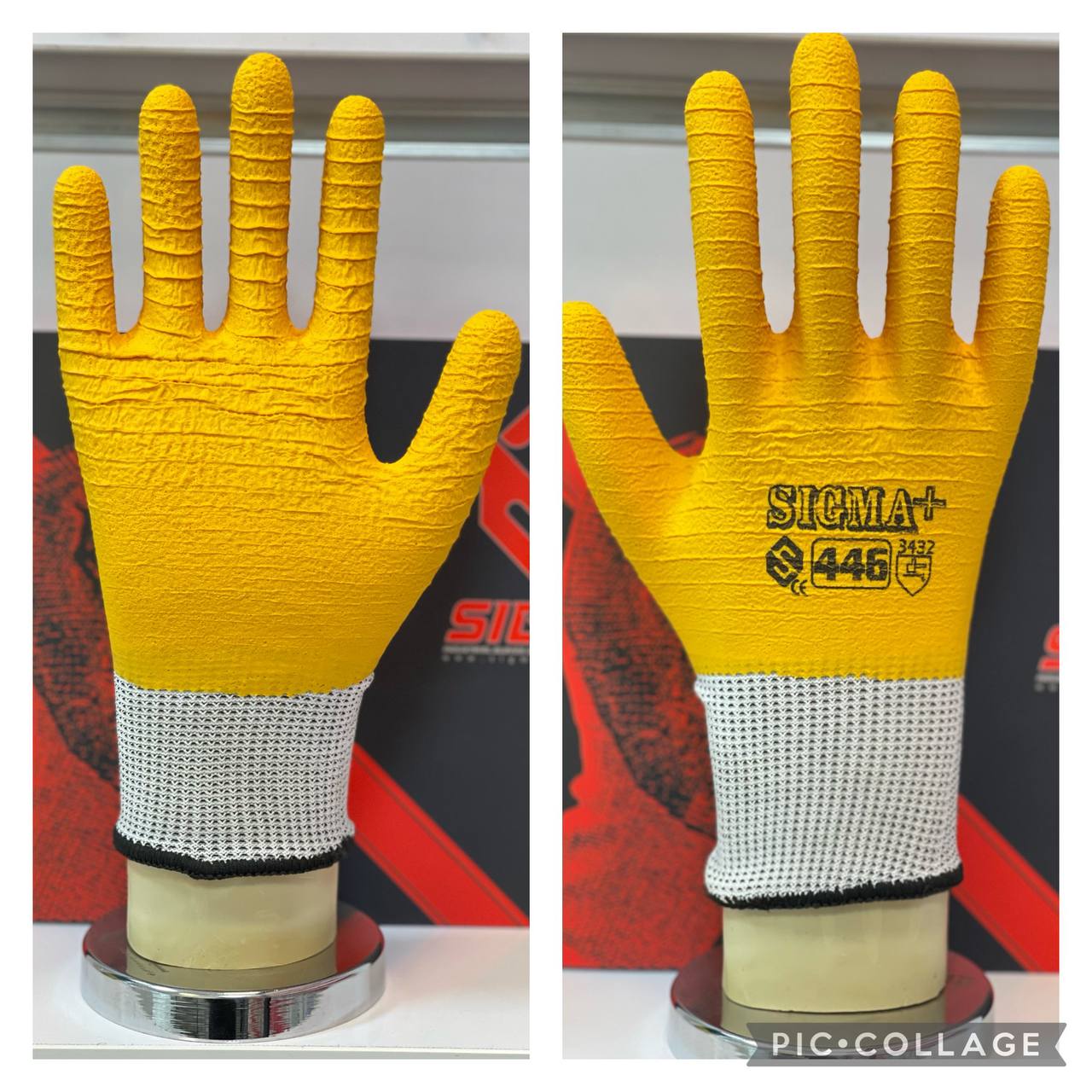 دستکش کف و پشت سیرابی کد ۴۴۶ سیگما 