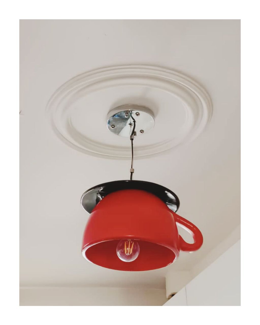  لوستر مدرن طرح فنجان نعلبکی منا