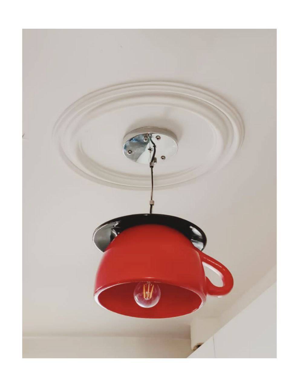  لوستر مدرن طرح فنجان نعلبکی منا