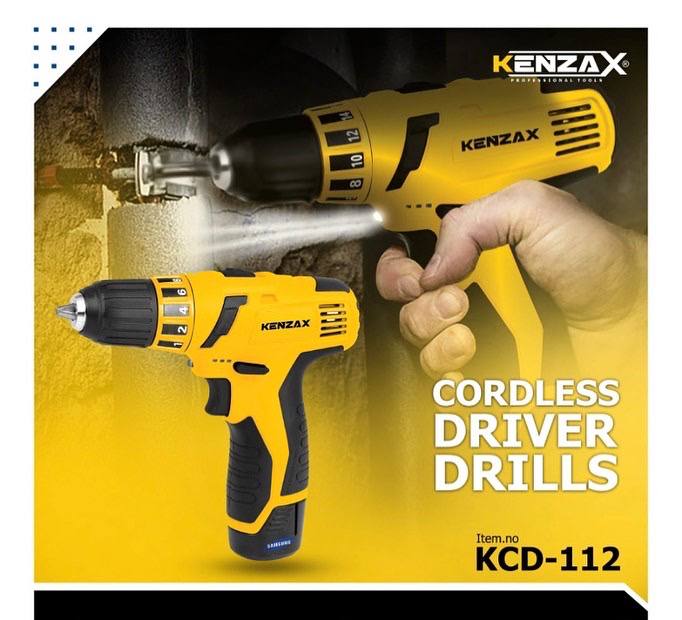 #دریل -شارژی #۱۲ولت #kenzax021667
