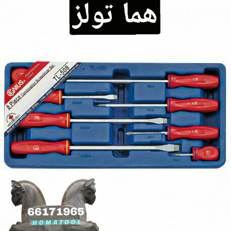 پیچ گوشتی 8 عددی جنیوس تایوان مد